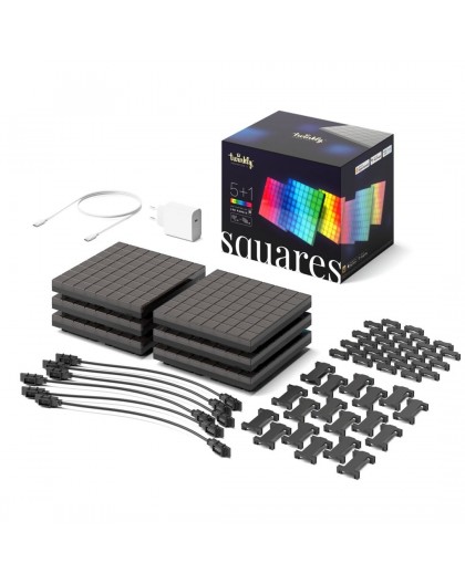 SMART BLOCKS TWINKLY SQUARES COMBO PACK 6 BLOCKS (1 MASTER + 5 EXTENSION) X 64 PIXELS RGB