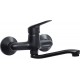 Wall-mounted washbasin mixer