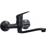 Wall-mounted washbasin mixer