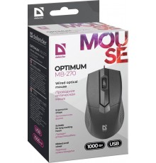 Defender Optimum MB-270 mouse Office Right-hand USB Type-A Optical 1000 DPI
