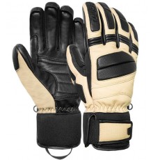 REUSCH MASTER PRO GLOVES SIZE 8.5 BEIGE AND BLACK