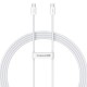 Baseus Superior USB C to USB C data cable 2 m 30 W White