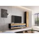 Cama full cabinet VIGO '180' 180/40/30 black/wotan oak