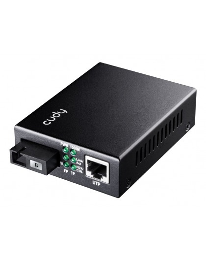 Cudy MC100GSB-60B network media converter 1000 Mbit/s Multi-mode, Single-mode Black
