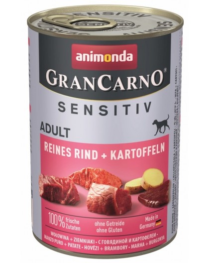 ANIMONDA GranCarno Adult Sensitiv Beef with potatoes - wet dog food - 400g