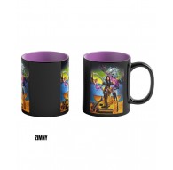 Heat Reveal Mug Good Loot The Witcher 3 Game Art Chronicles - Yennefer & Salvador Dali 450 ml Black, Purple