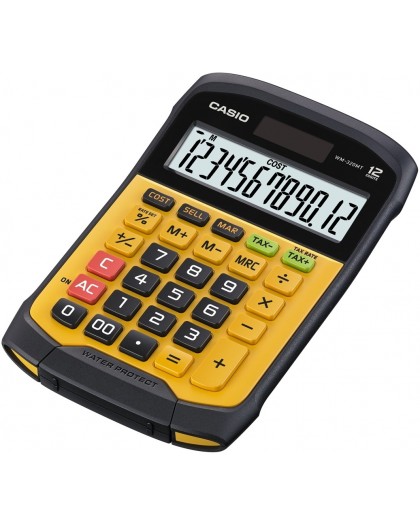 CASIO CALCULATOR OFFICE WATERPROOF WM-320MT-S, 12-digit display. Removable keyboard, 108.5x168.5, Waterproof and dirt-resistant 