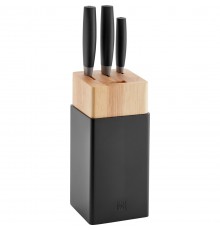 Set of 3 knives in a Zwilling Now S block