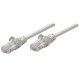Intellinet Network Patch Cable, Cat5e, 3m, Grey, CCA, U/UTP, PVC, RJ45, Gold Plated Contacts, Snagless, Booted, Lifetime Warrant