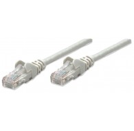 Intellinet Network Patch Cable, Cat5e, 3m, Grey, CCA, U/UTP, PVC, RJ45, Gold Plated Contacts, Snagless, Booted, Lifetime Warrant