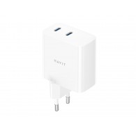 Havit UC45 EU - GaN 45 W dual-port travel charger, black