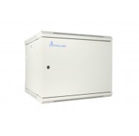 Extralink Rackmount cabinet 9U 600x600 ASP Gray wall mounted, metal door