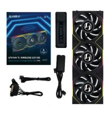Lian Li UNI FAN TL Wireless LCD Fan, ARGB, PWM, 3-Pack incl. Controller - 120 mm, black