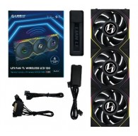 Lian Li UNI FAN TL Wireless LCD Fan, ARGB, PWM, 3-Pack incl. Controller - 120 mm, black