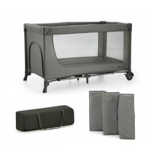 KinderKraft travel cot JOY 2 DARK GREY