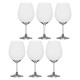 LA PORCELLANA BIANCA NOVELLO Set of 6 burgundy wine glasses 710 ml