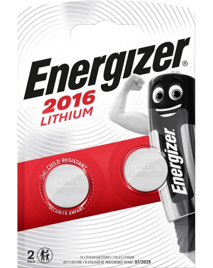 ENERGIZER BATTERIES SPECIALIZED CR2016 2 PIECES