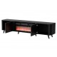 Cama RTV cabinet Volare 200 x 39 x 49 cm black/san sebastian + fireplace