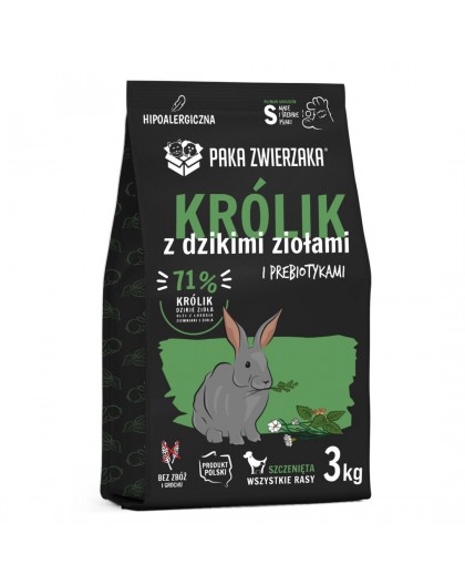 PAKA ZWIERZAKA Kutsikas koos metsikute ürtidega S - kuiv koeratoit - 3kg