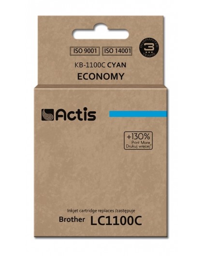 Actis KB-1100C Ink (replacement for Brother LC1100C/980C Standard 19 ml cyan)