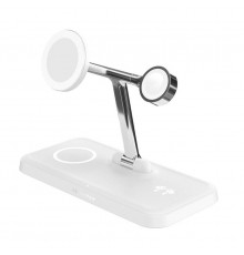 HYPER HJ3004WHGL mobile device charger Headphones, Smartphone, Smartwatch Silver, White DC, USB Wireless charging Fast charging 