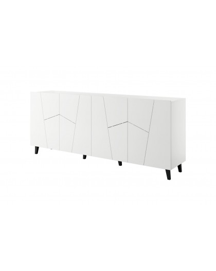 ETNA chest of drawers 200x42x82 white matt