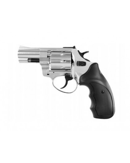 ZORAKI R1-K6L BAS alarm signal blank firing revolver, 2.5" barrel, .22 Long Blank caliber, chrome flash (R1256MNP-BAS)