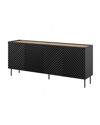 4D2SZ ONDA chest of drawers 200x45x85 black