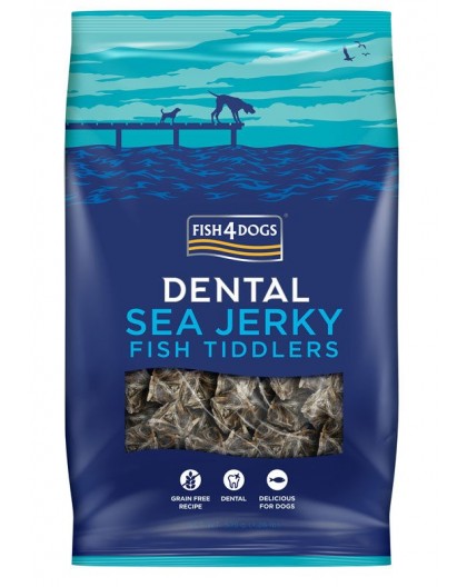 FISH4DOGS Dental Sea Jerky Fish Tiddlers - dog treat - 575g