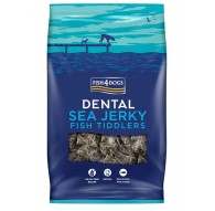 FISH4DOGS Dental Sea Jerky Fish Tiddlers - dog treat - 575g