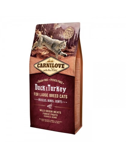 CARNILOVE Duck&Turkey Large Breed - dry cat food - 6kg