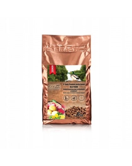 O'CANIS Premium Duck with millet, potatoes, and red beetroot - dry dog food - 6kg