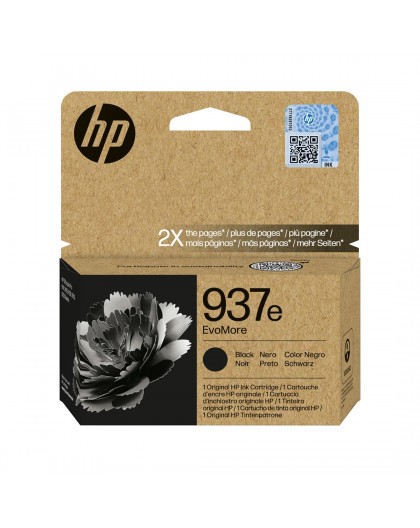 HP 937e EvoMore Black Original Ink Cartridge