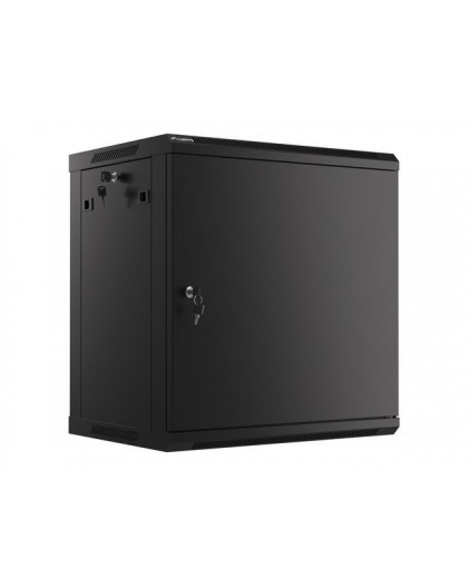 Lanberg WF01-6412-00B rack cabinet 12U Wall mounted rack Black