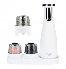 Spice mill set Adler AD 4449W white
