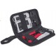 Intellinet 4-Piece Network Tool Kit, 4 Tool Network Kit Composed of LAN Tester, LSA punch down tool, Crimping Tool and Cut and S
