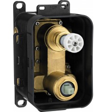 Flush-mounted mixer BOX with spray switch