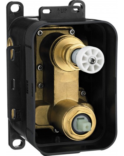 Flush-mounted mixer BOX with spray switch