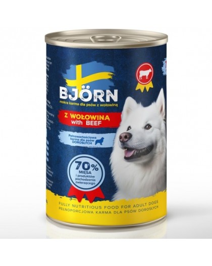 BJORN with beef - wet dog food - 400g