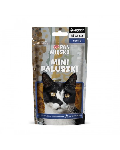 PAN MIĘSKO Mini Cod Fingers - cat treats - 50g