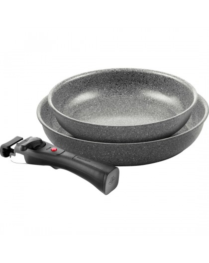 BALLARINI TORRE Set of 2 pans (24 + 28 cm) + saucepan 16 cm 1H