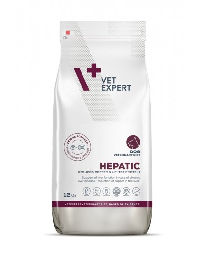 VET EXPERT Ветеринарная диета Гепатическая для собак - сухой корм для собак - 12кг