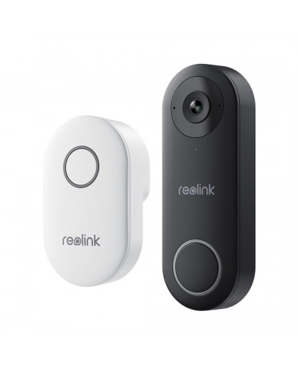 Reolink D340W - 5MP Video Doorbell with Chime, 2.4/5 GHz Wi-Fi, Person Detection, Two-Way Audio, Works with NVRs