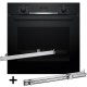 BOSCH HBA514BB3 oven + BOSCH HEZ538000 single-level telescopic runners