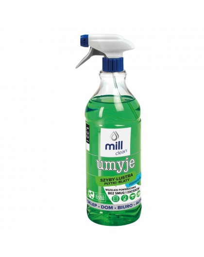 Mill Clean Wash liquid for cleaning windows, glass, mirrors, tiles with lily of the valley fragrance 1.22 L