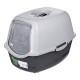 DIAMENTIQ BAYA light grey/dark grey - cat litter box - 55,5 x 40 x 38,7 cm