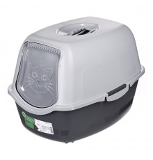 DIAMENTIQ BAYA light grey/dark grey - cat litter box - 55,5 x 40 x 38,7 cm