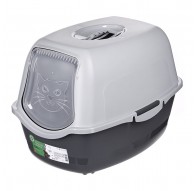 DIAMENTIQ BAYA light grey/dark grey - cat litter box - 55,5 x 40 x 38,7 cm