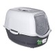 DIAMENTIQ BAYA light grey/dark grey - cat litter box - 55,5 x 40 x 38,7 cm