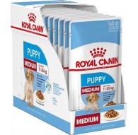 ROYAL CANIN SHN Средний щенок в соусе - влажный корм для щенков - 10x140г